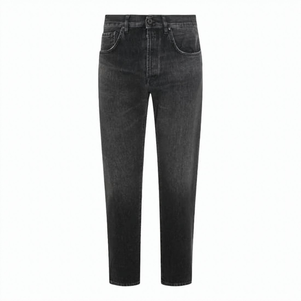 PT TORINO Washed Black Five-Pocket Denim Pants with Classic Fit